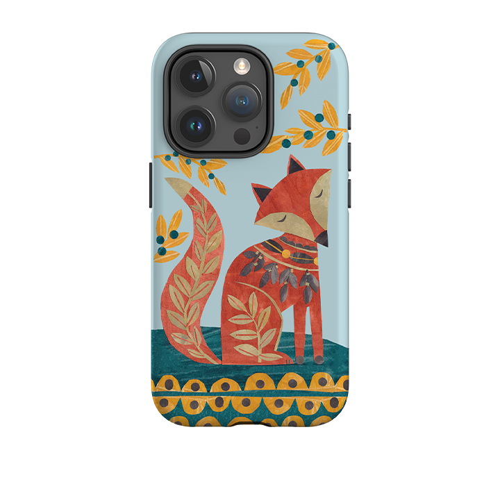 iPhone Tough Case - Folk Foxie By Tracey English