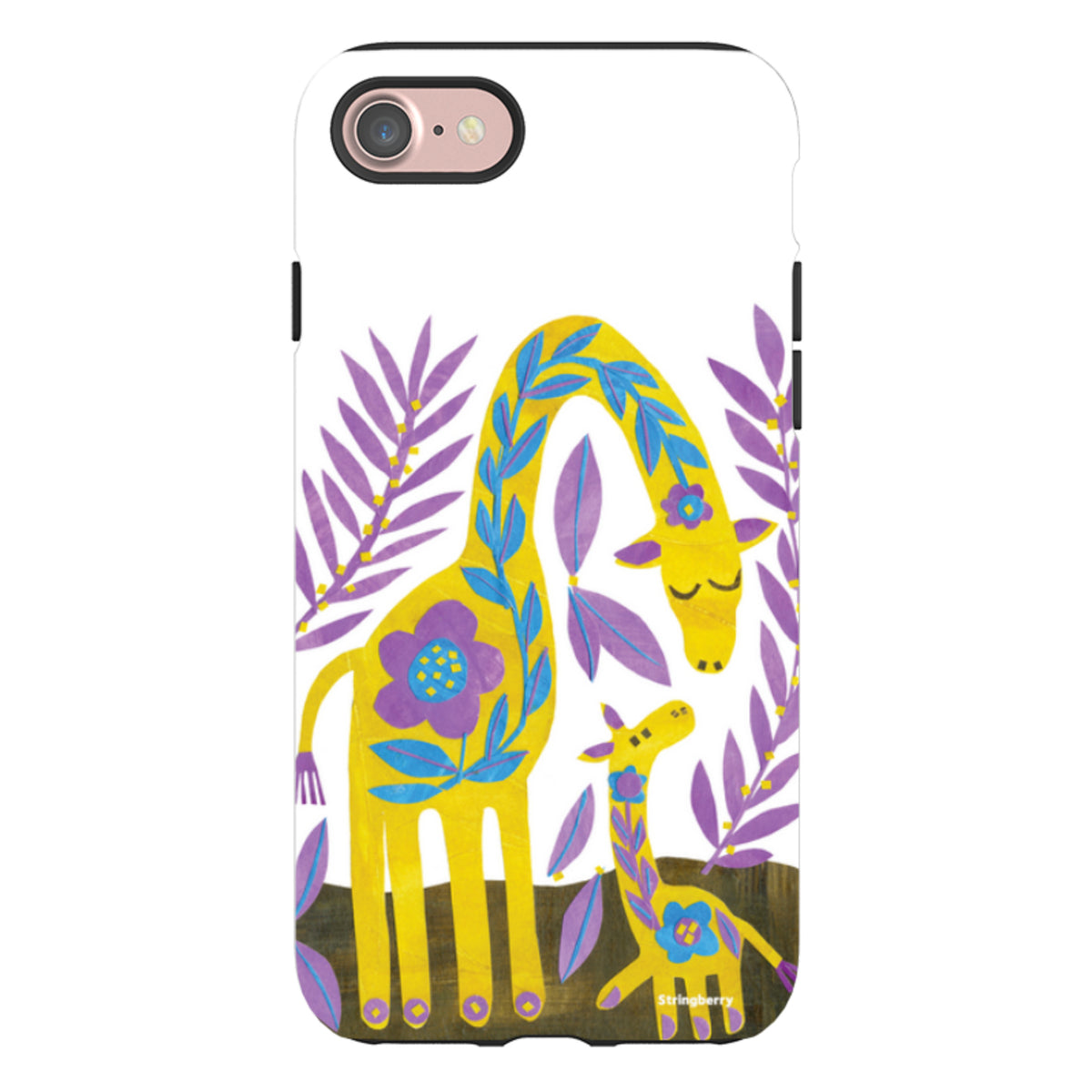 iPhone Tough Case - Folk Giraffes By Tracey English