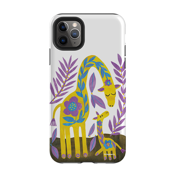iPhone Tough Case - Folk Giraffes By Tracey English