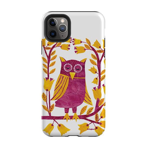 iPhone Tough Case - Folk Owl By Tracey English