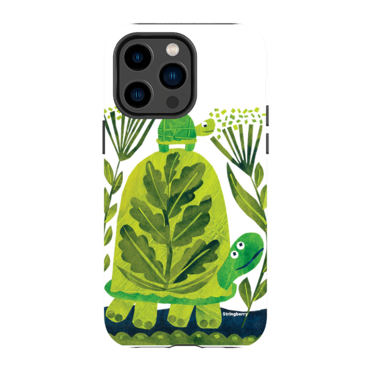 iPhone Tough Case - Folk Tortoise By Tracey English