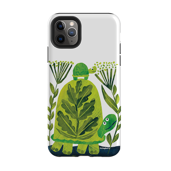 iPhone Tough Case - Folk Tortoise By Tracey English