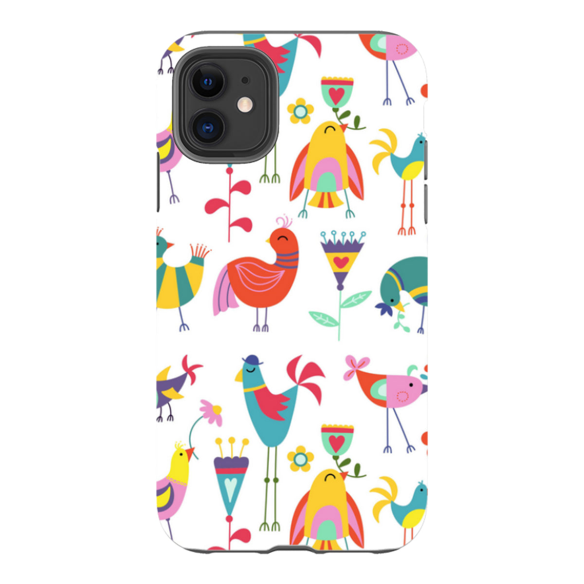 iPhone Tough Case - Folky Birds By Suzy Taylor