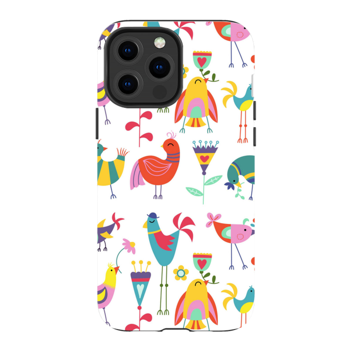 iPhone Tough Case - Folky Birds By Suzy Taylor