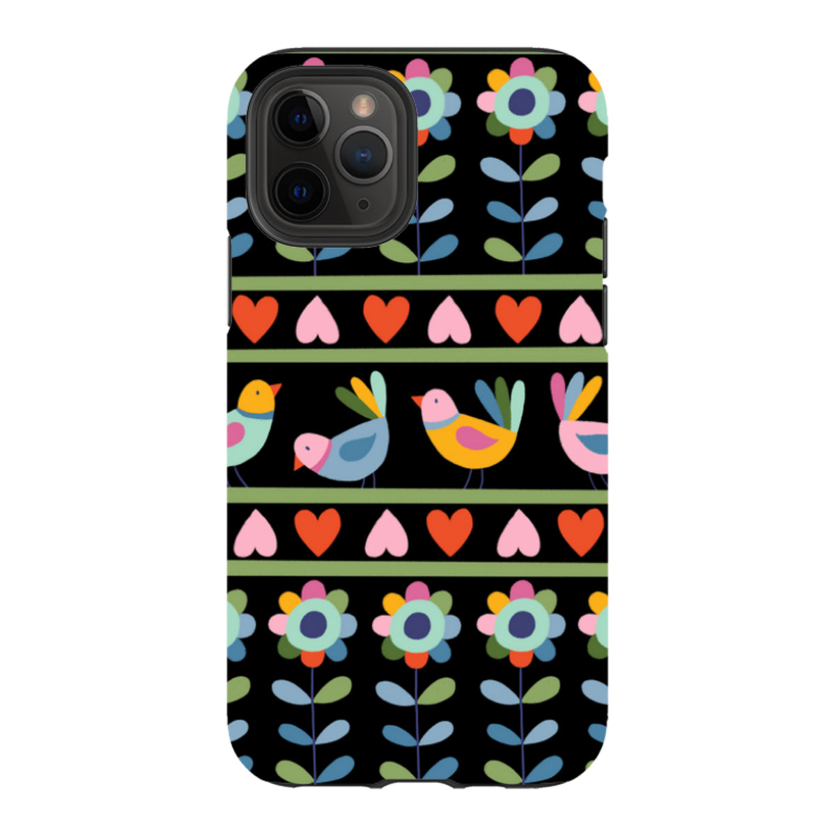 iPhone Tough Case - Folky Birds II By Suzy Taylor