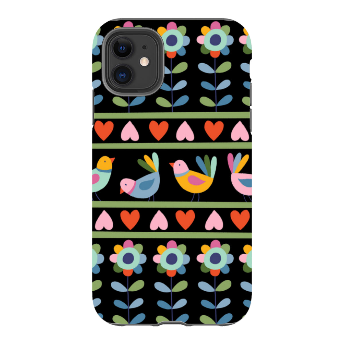 iPhone Tough Case - Folky Birds II By Suzy Taylor