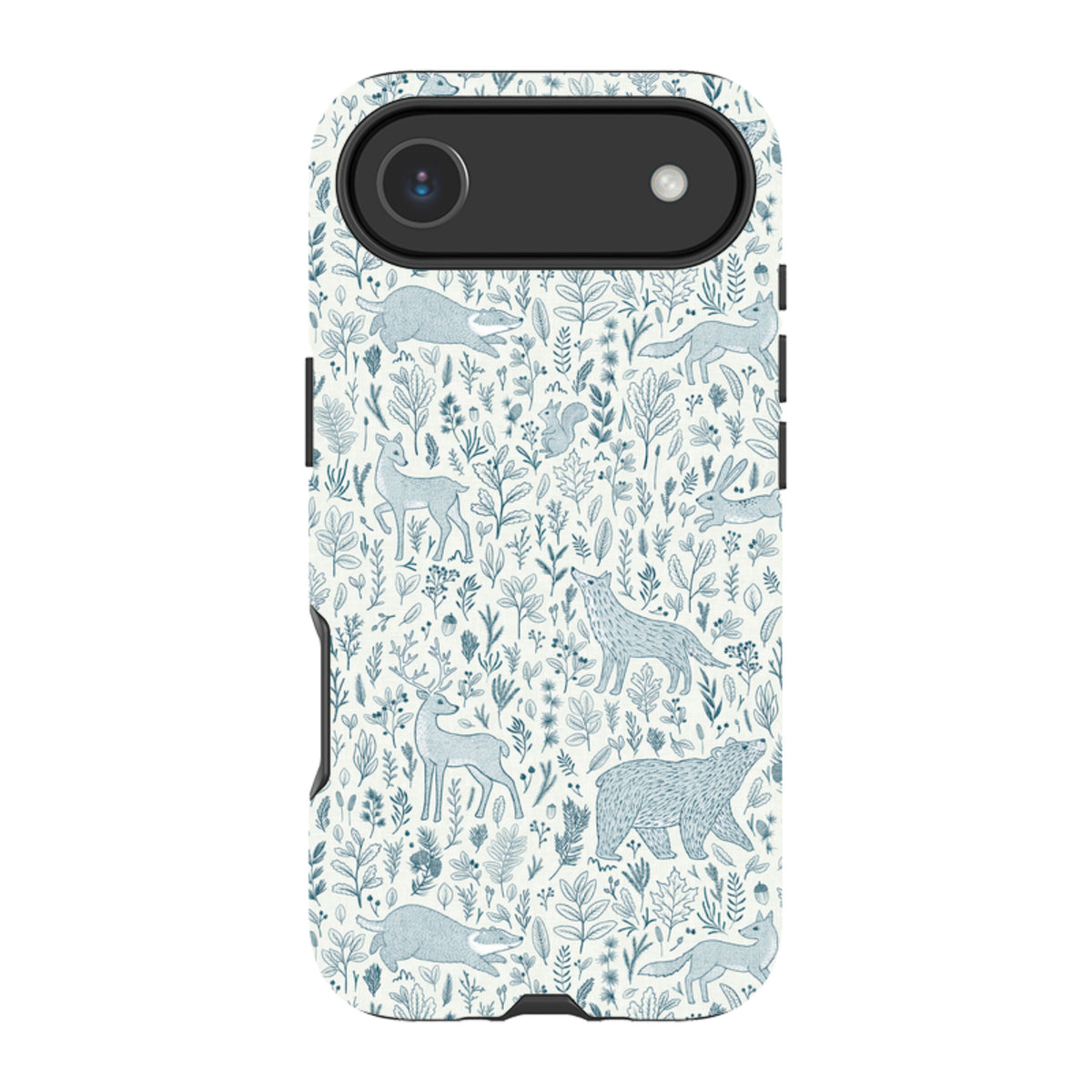 iPhone Tough Case - Forest animals navy By Katherine Quinn