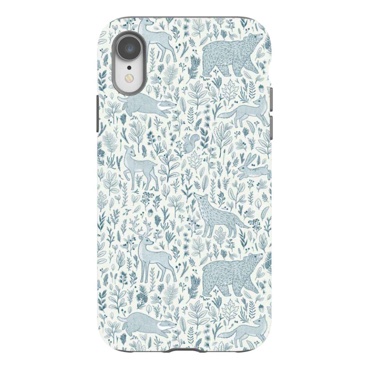 iPhone Tough Case - Forest animals navy By Katherine Quinn