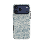 iPhone Tough Case - Forest animals navy By Katherine Quinn