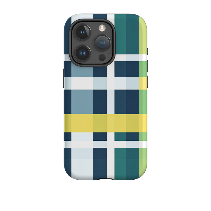 iPhone Tough Case - Forest Gingham