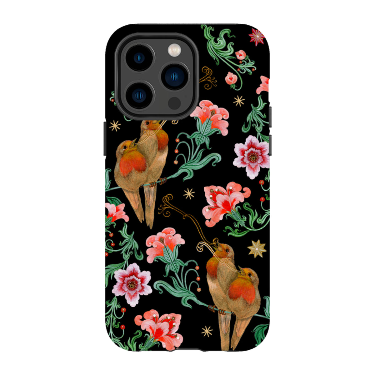 iPhone Tough  Case - Four Calling Birds By Maria Matos