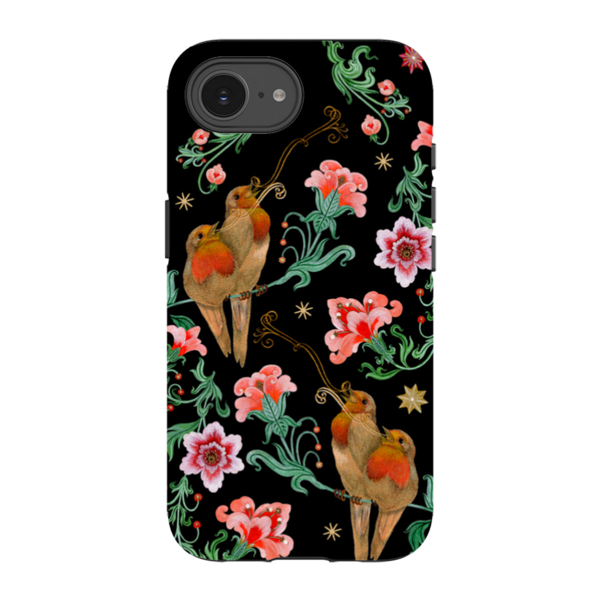 iPhone Tough  Case - Four Calling Birds By Maria Matos