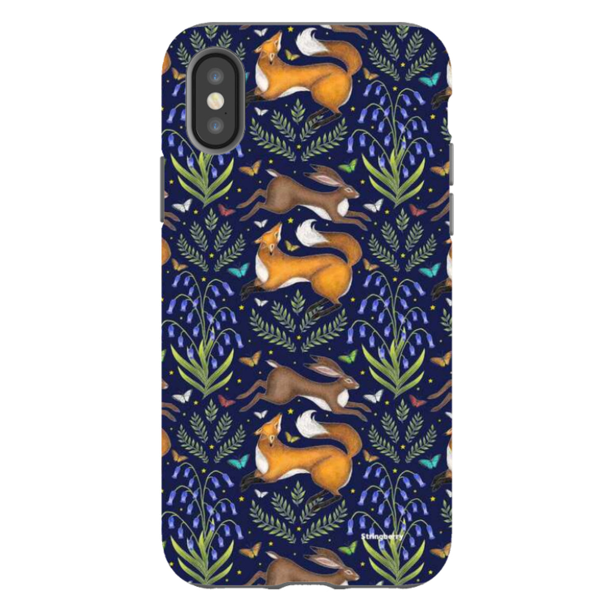 iPhone Tough Case - Fox And Hare By Catherine Rowe