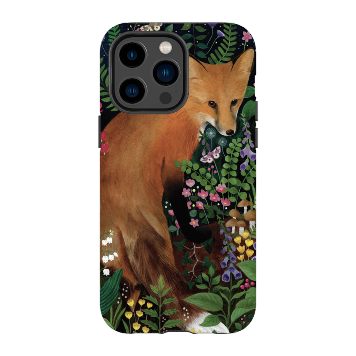 iPhone Tough Case - Fox At Night By Bex Parkin