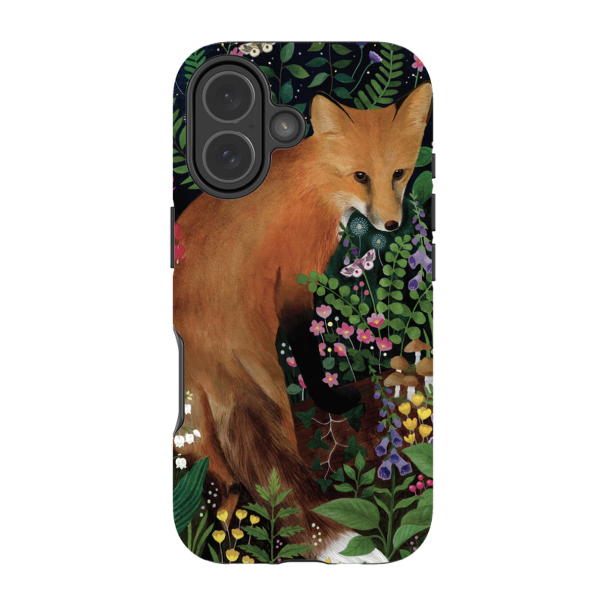 iPhone Tough Case - Fox At Night By Bex Parkin