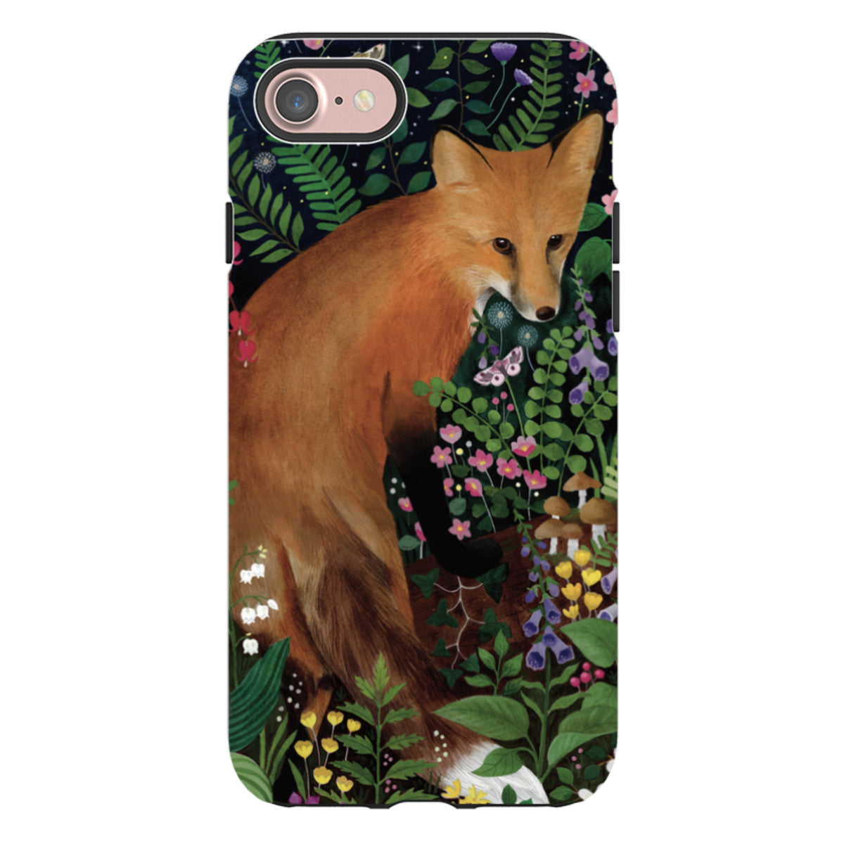 iPhone Tough Case - Fox At Night By Bex Parkin