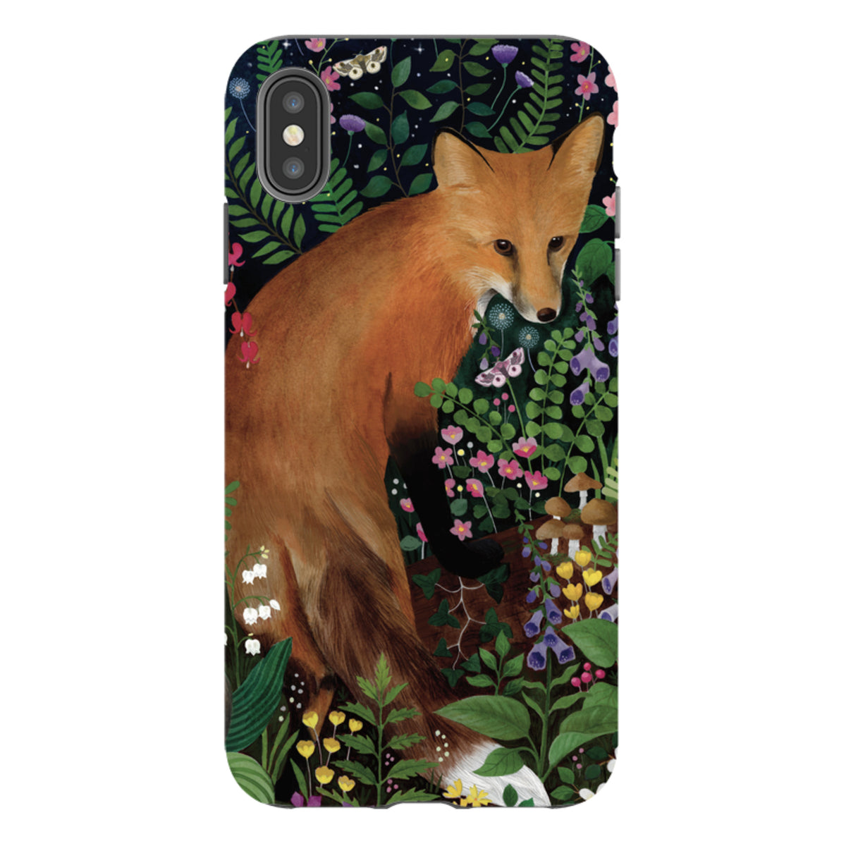 iPhone Tough Case - Fox At Night By Bex Parkin