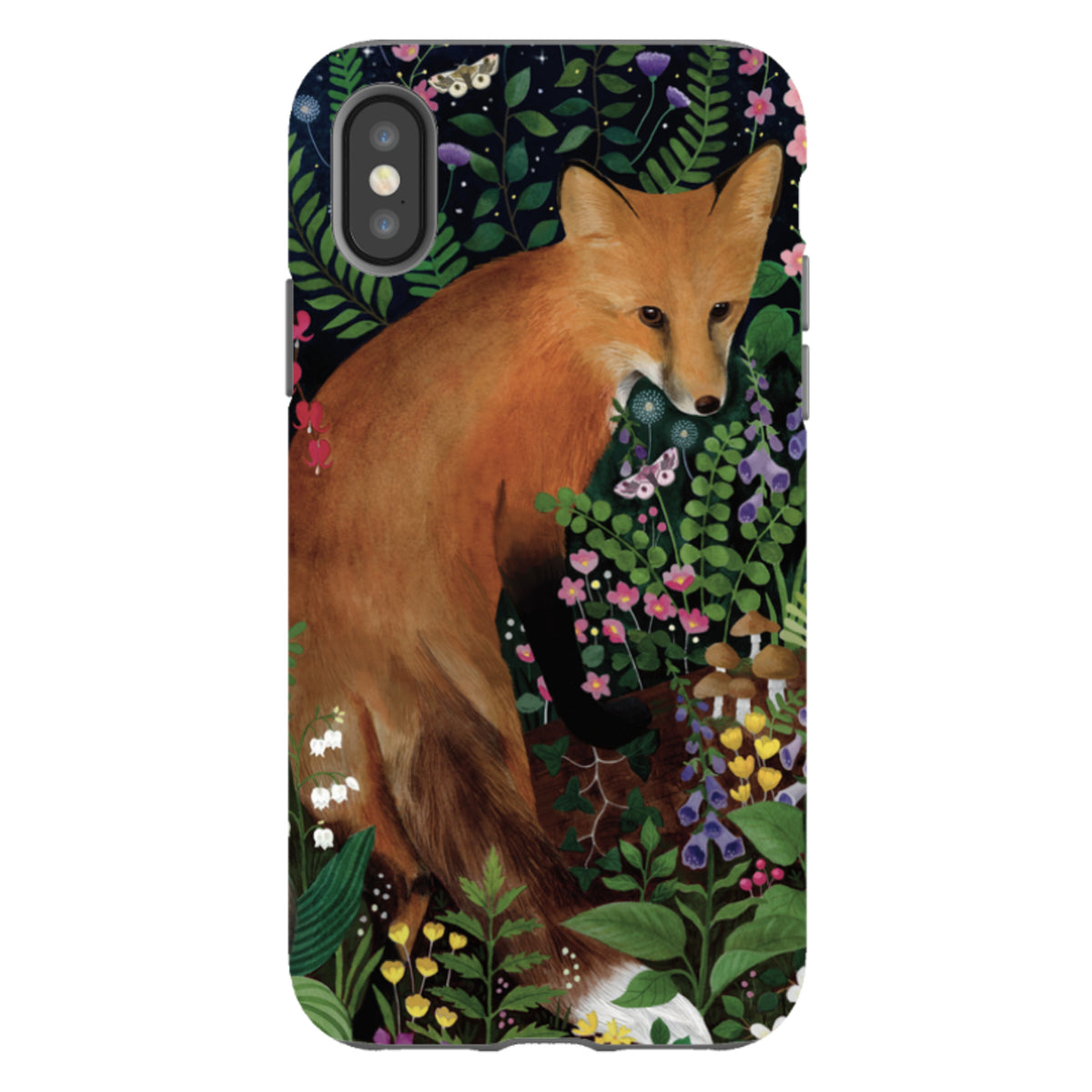 iPhone Tough Case - Fox At Night By Bex Parkin