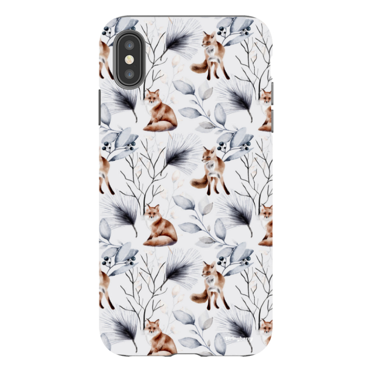 iPhone Tough Case - Foxy Xmas II