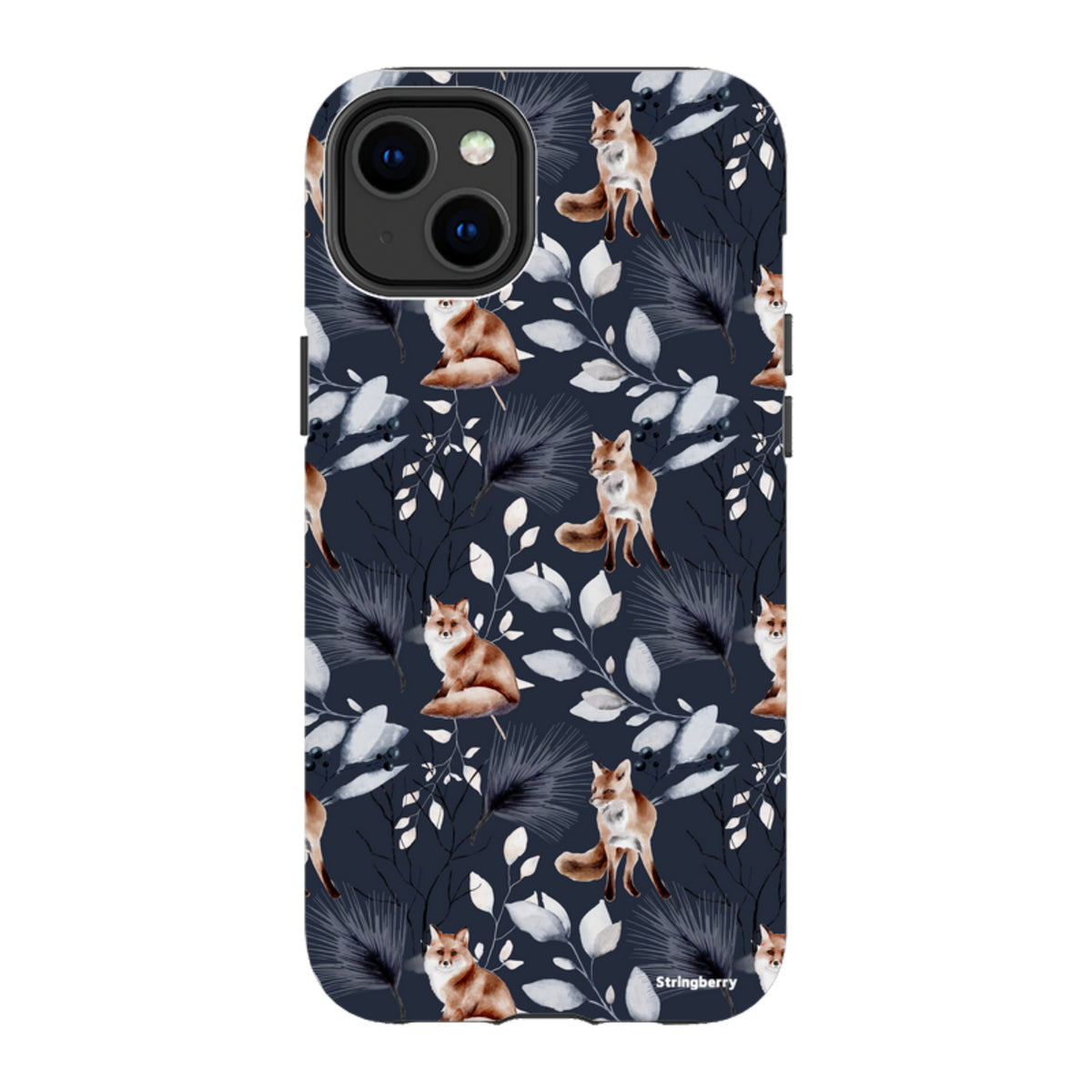 Твърд калъф за iPhone - Лисичи Коледа