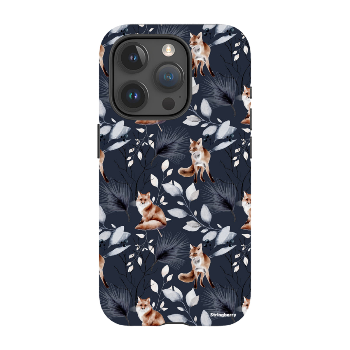 Твърд калъф за iPhone - Лисичи Коледа