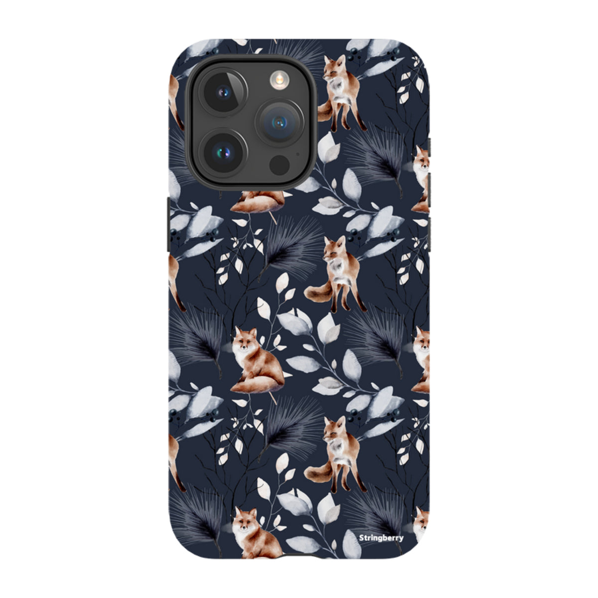Твърд калъф за iPhone - Лисичи Коледа