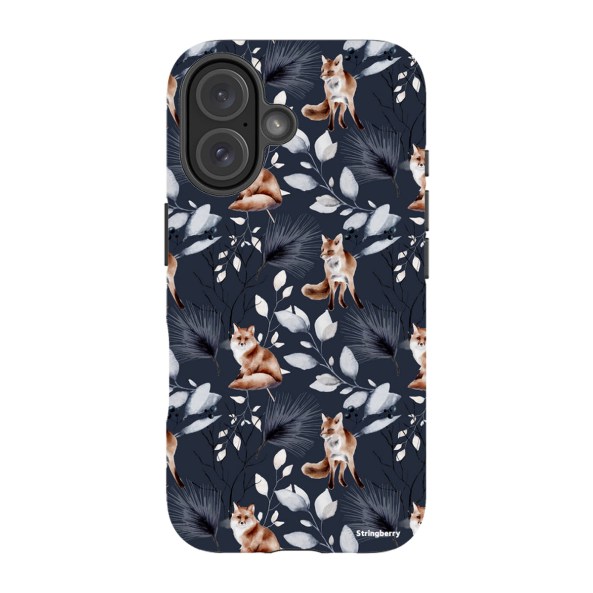 Твърд калъф за iPhone - Лисичи Коледа