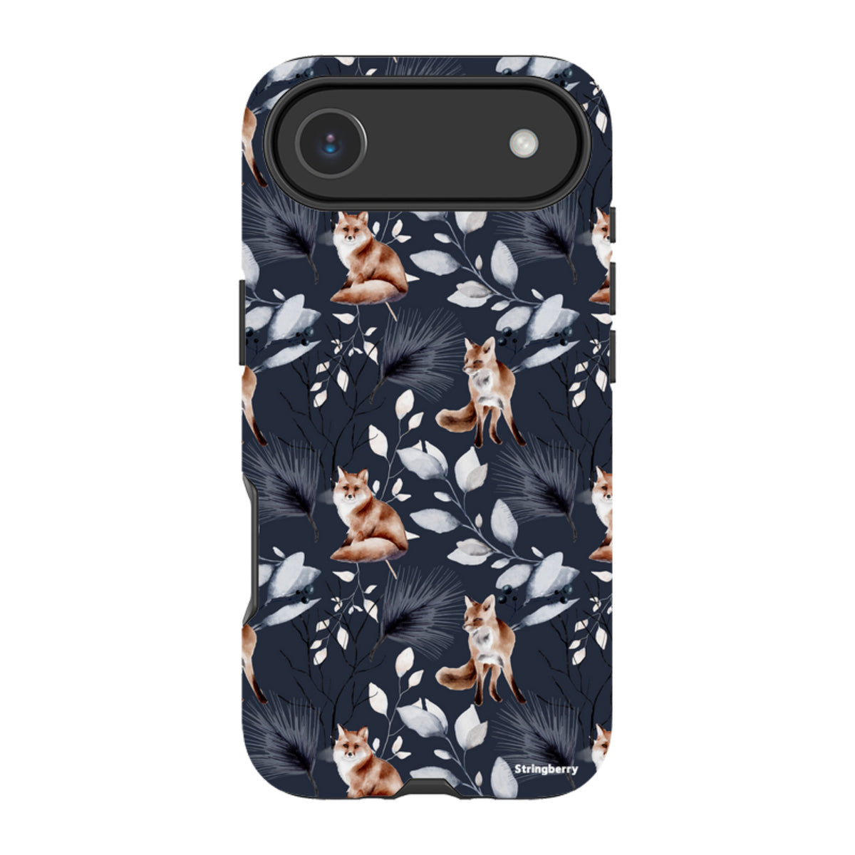 Твърд калъф за iPhone - Лисичи Коледа