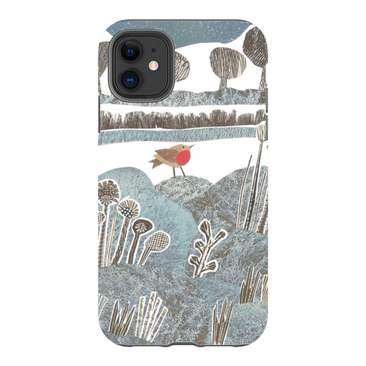 iPhone Tough Case - Frost Robin By Jane Robbins