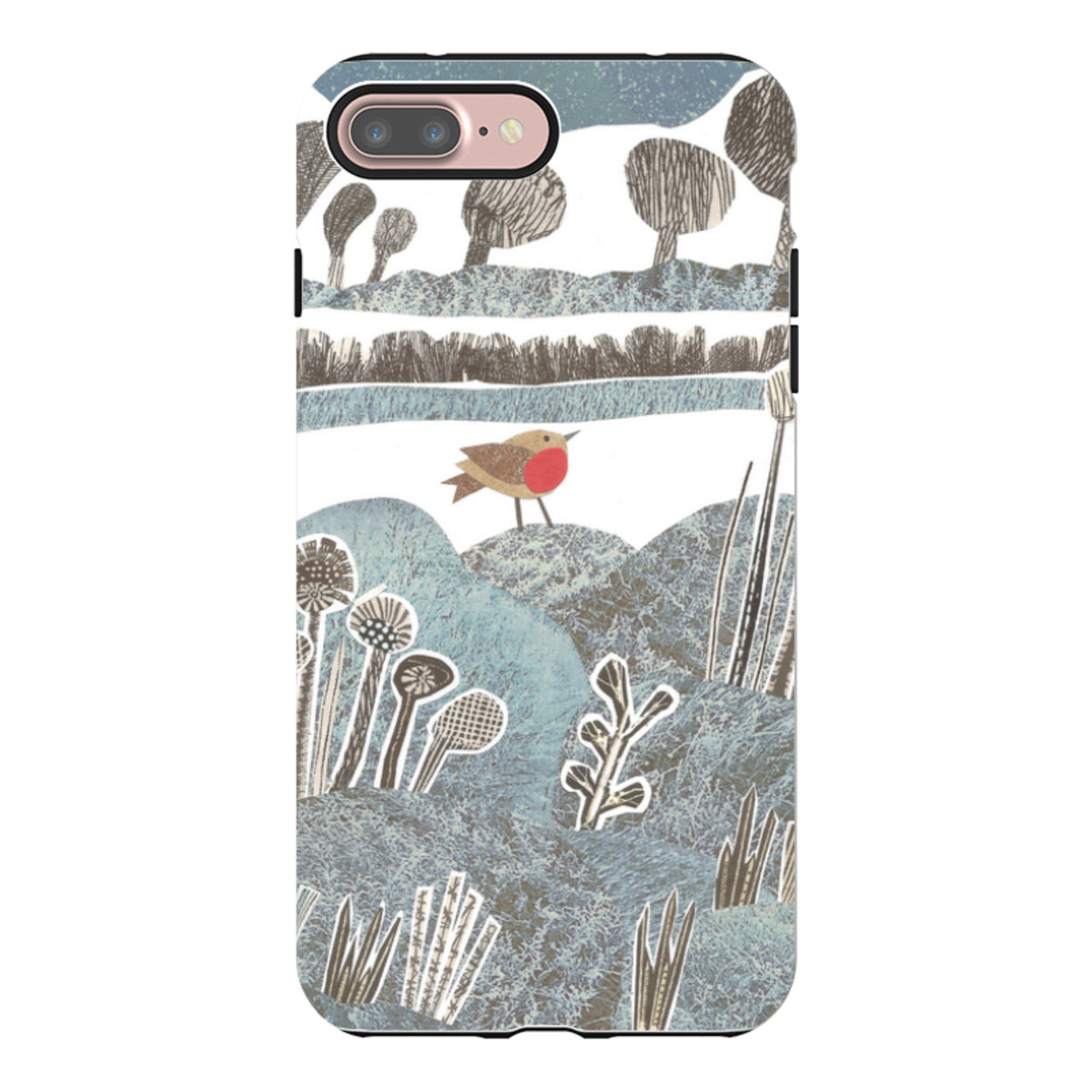 iPhone Tough Case - Frost Robin By Jane Robbins