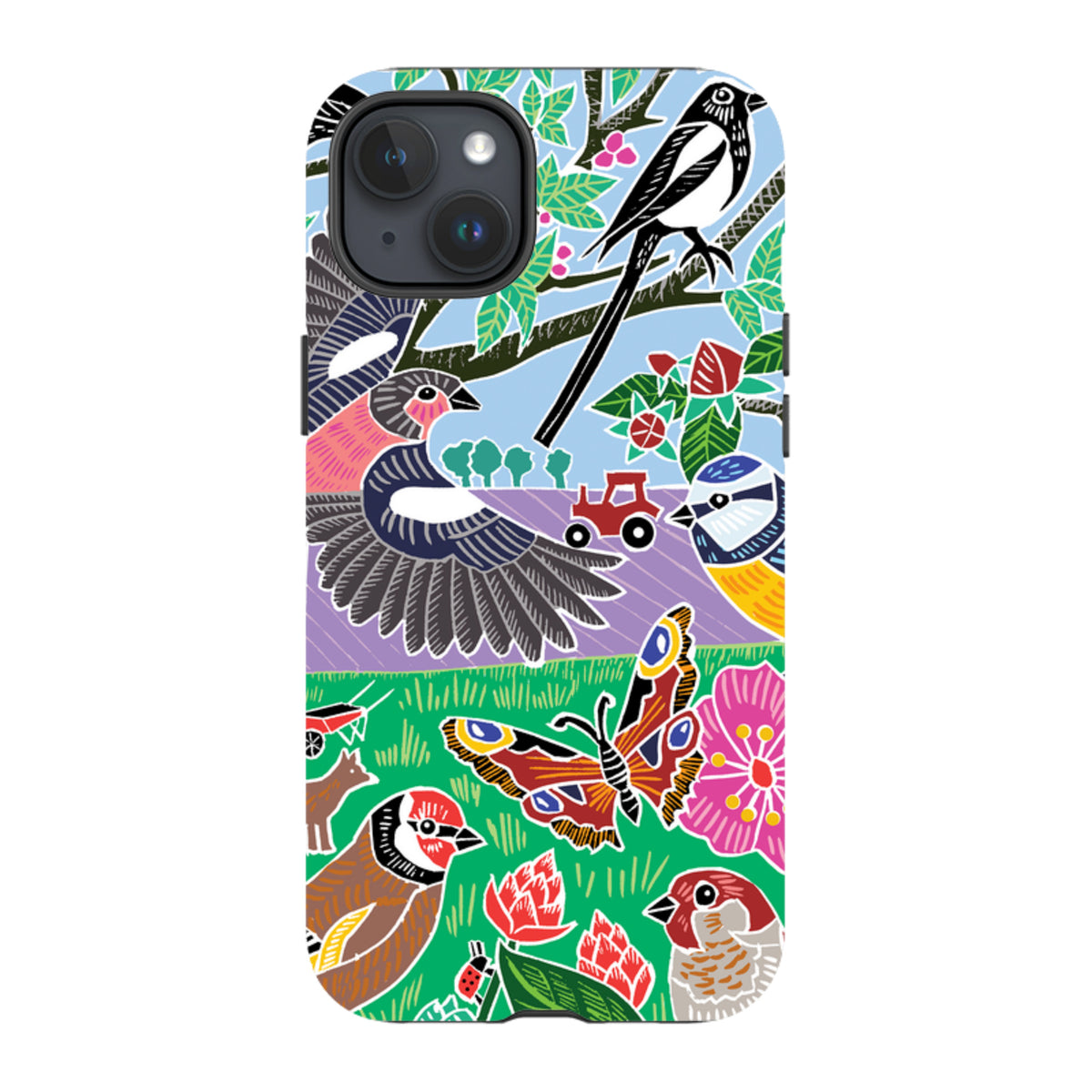 iPhone Tough Case - Garden Bird Jigsaw B By Kate Heiss