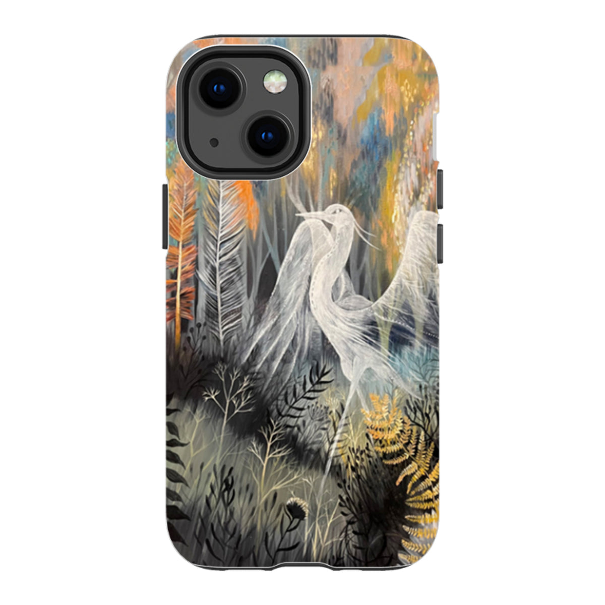 iPhone Tough Case - Ghost Heron By Mia Underwood