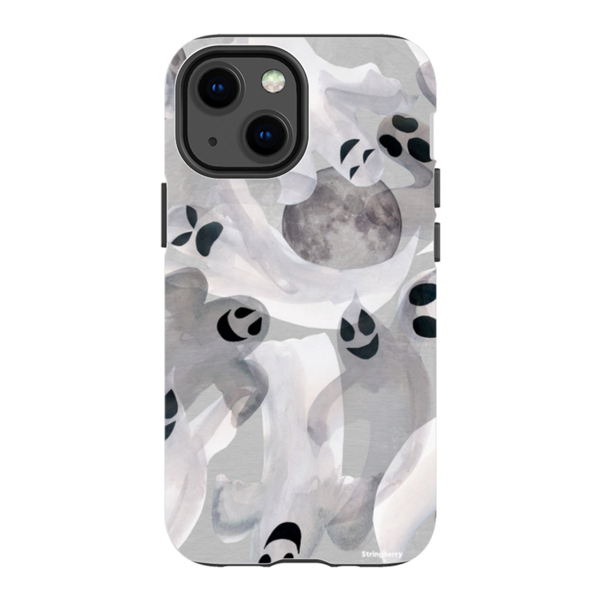 iPhone Tough Case - Ghosts and Moons By Tracey English