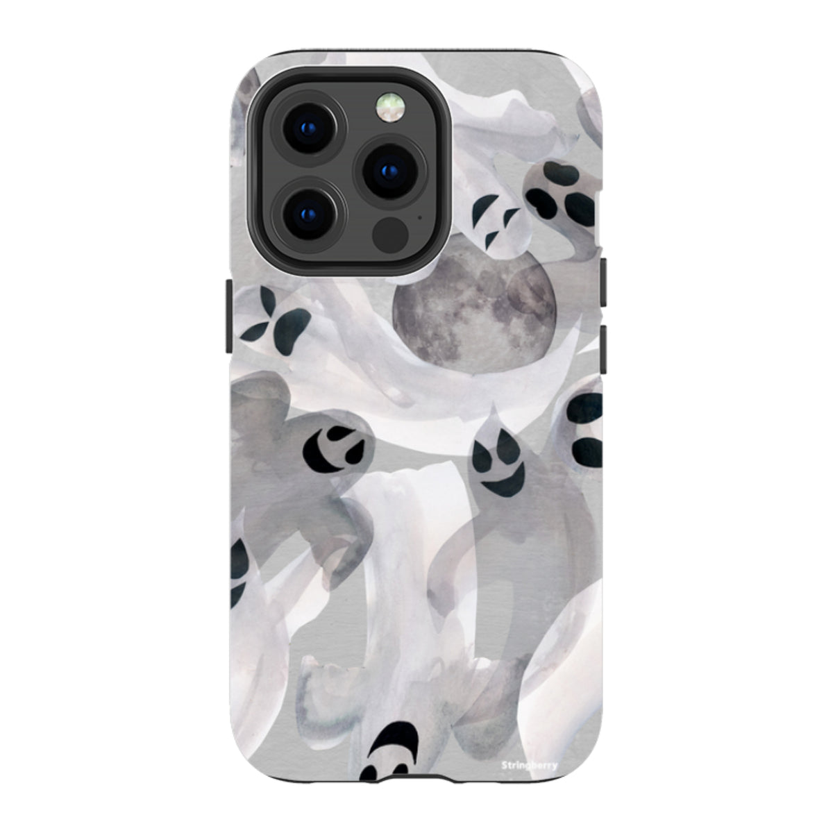 iPhone Tough Case - Ghosts and Moons By Tracey English