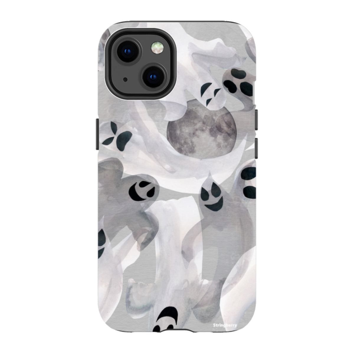 iPhone Tough Case - Ghosts and Moons By Tracey English