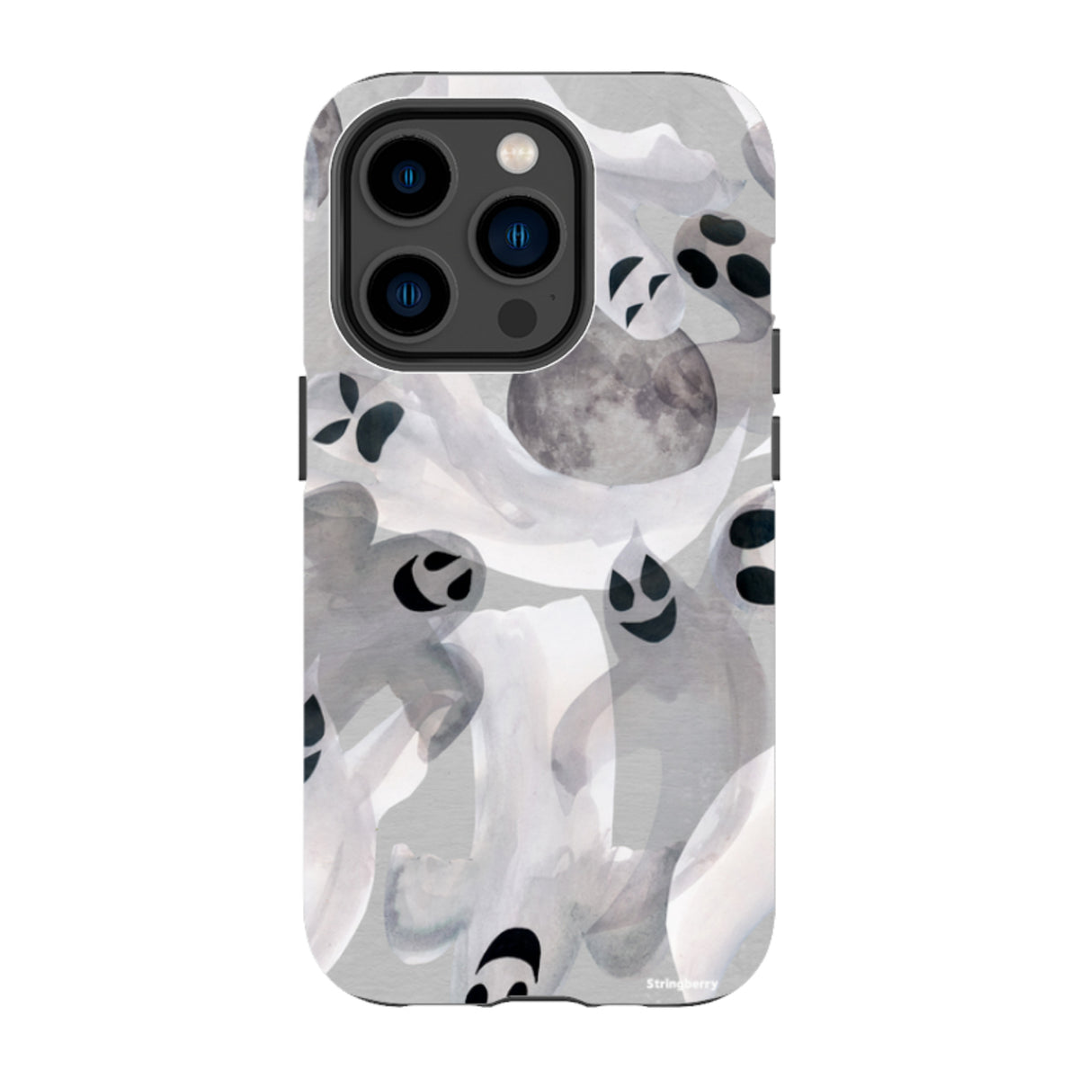 iPhone Tough Case - Ghosts and Moons By Tracey English