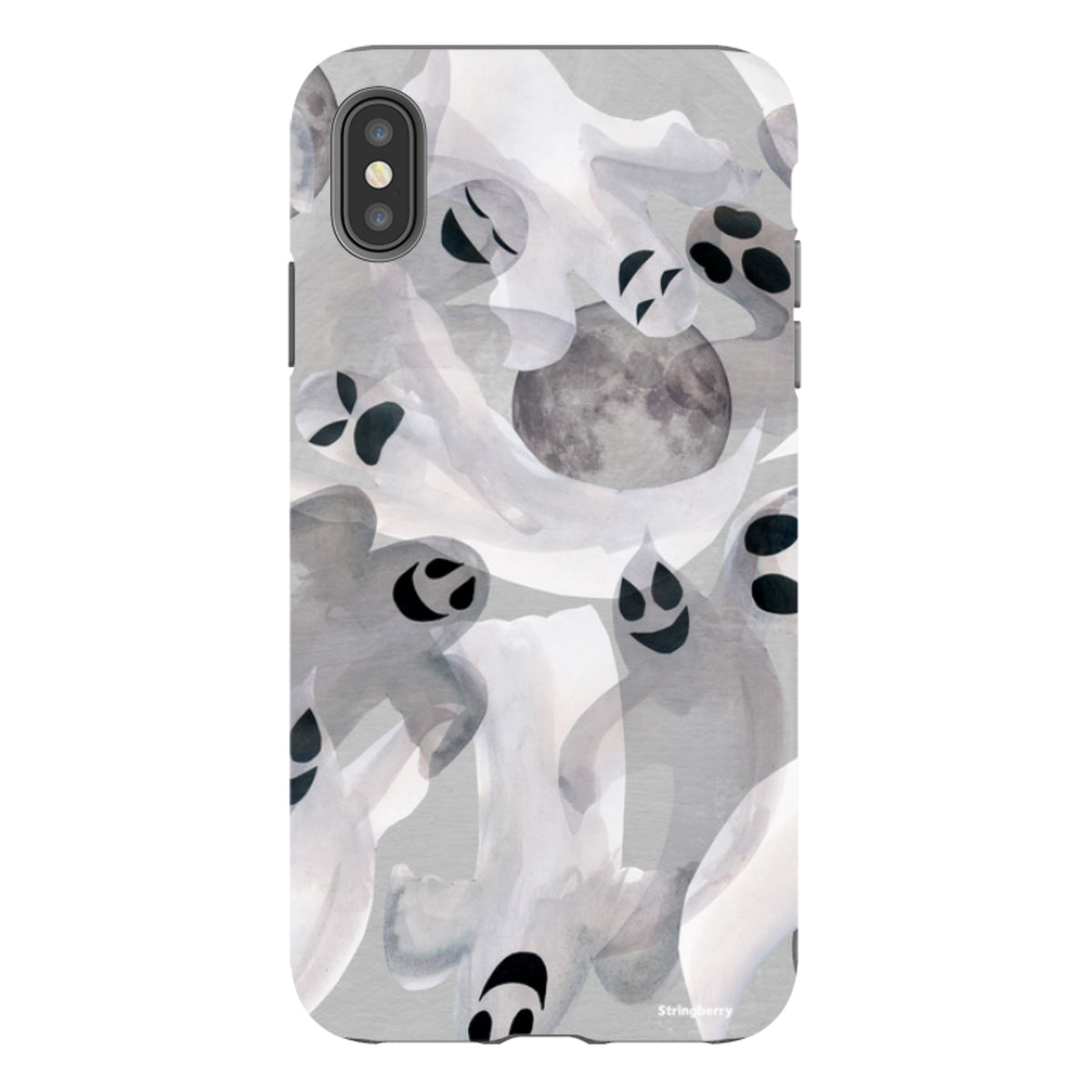 iPhone Tough Case - Ghosts and Moons By Tracey English