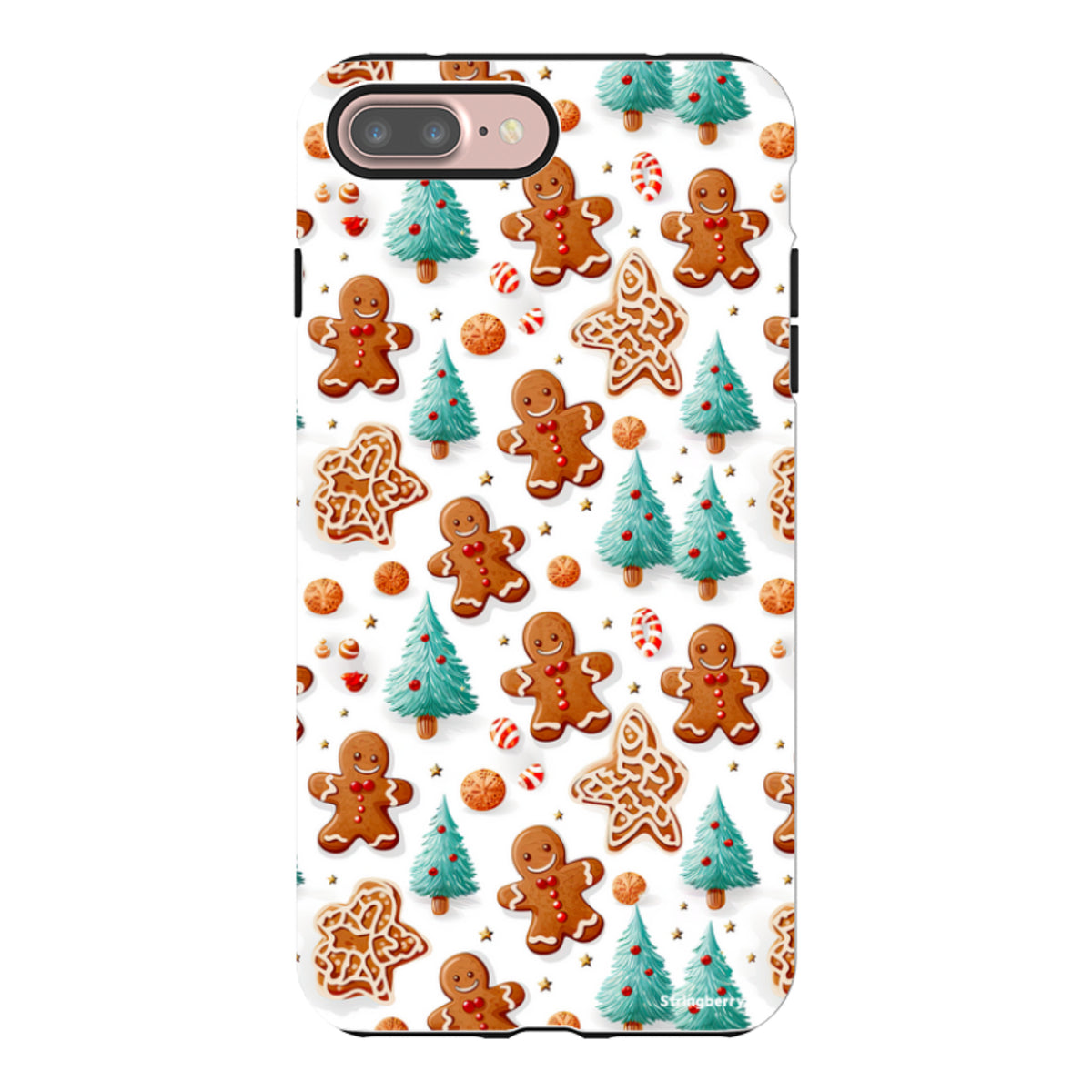 iPhone Tough Case - Ginger Bread Xmas