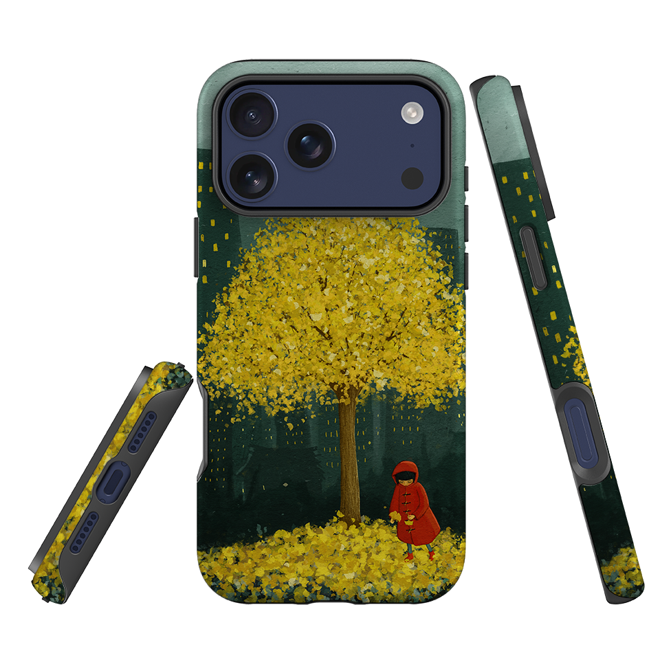 iPhone Tough Case - Gingko Tree By Maja Lindberg