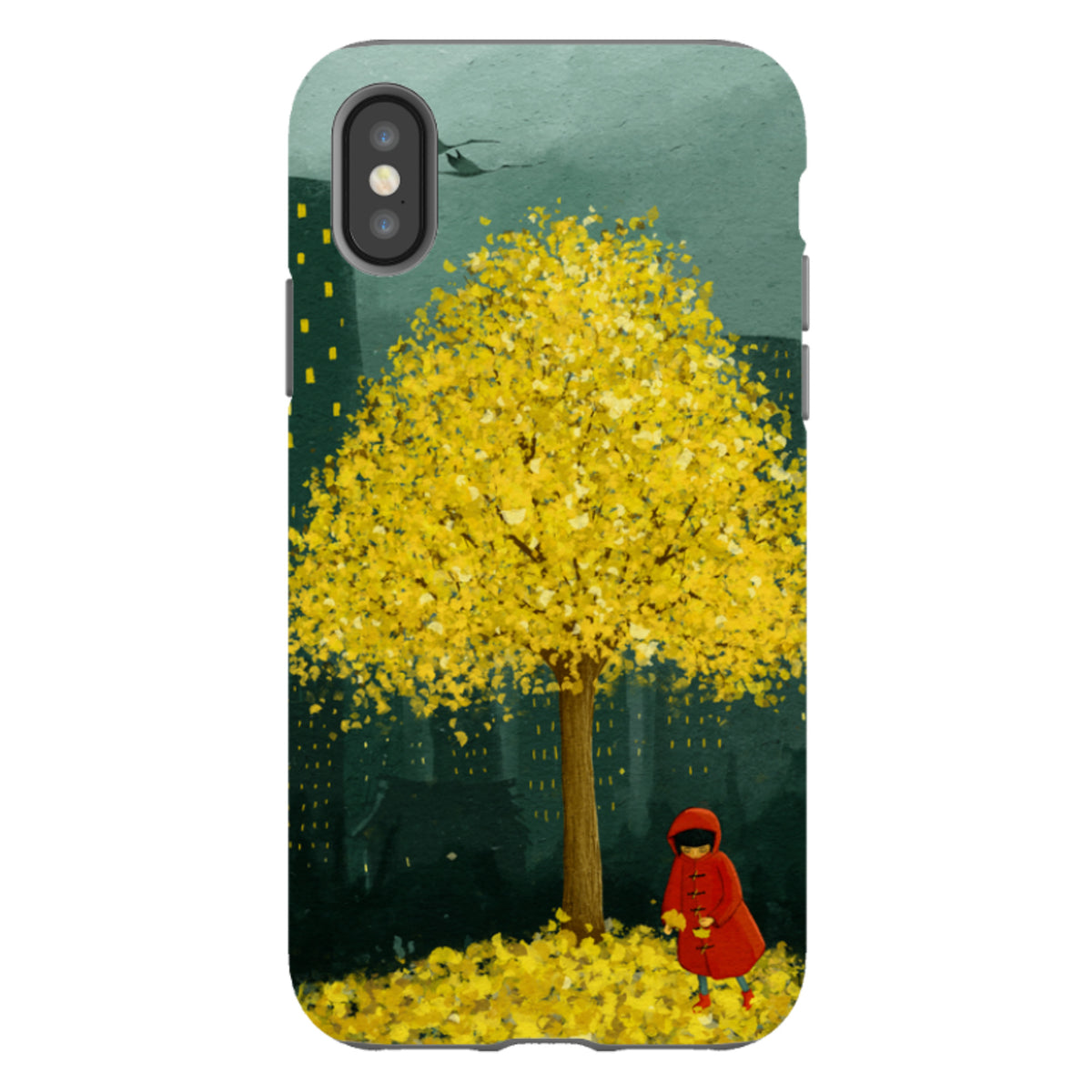 iPhone Tough Case - Gingko Tree By Maja Lindberg