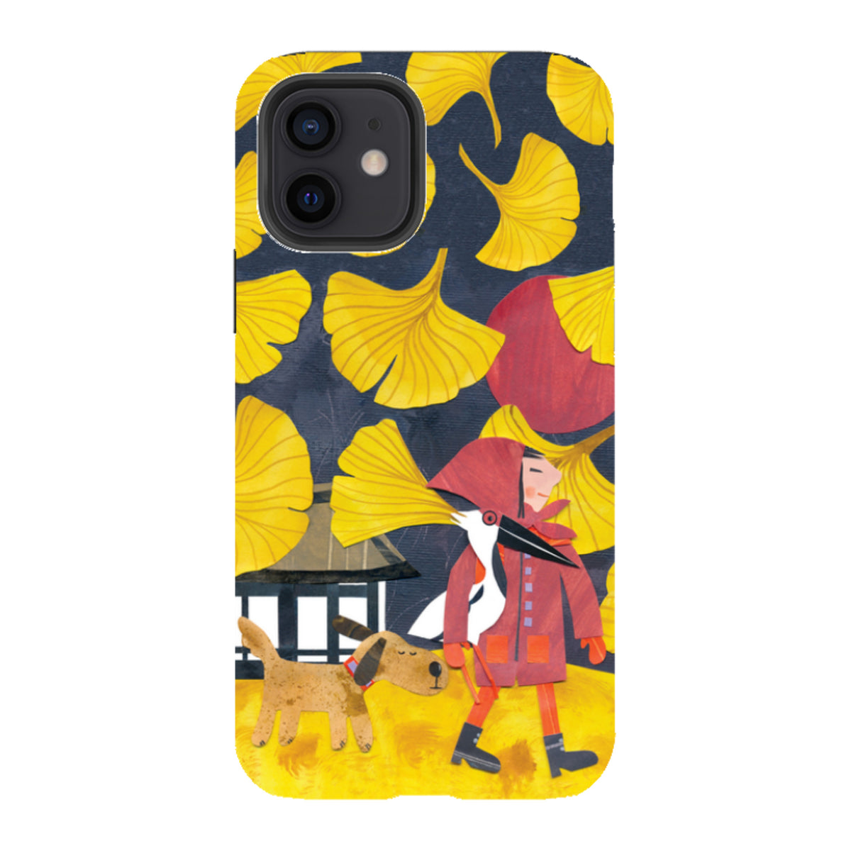 iPhone Tough Case - Ginko Leaves By Tracey English