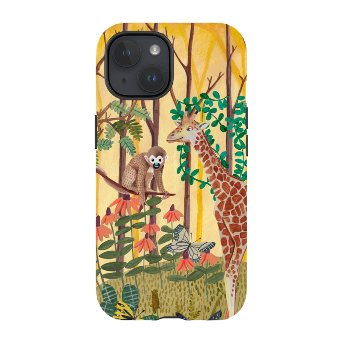 iPhone Tough Case - Giraffe By Caroline Bonne Muller