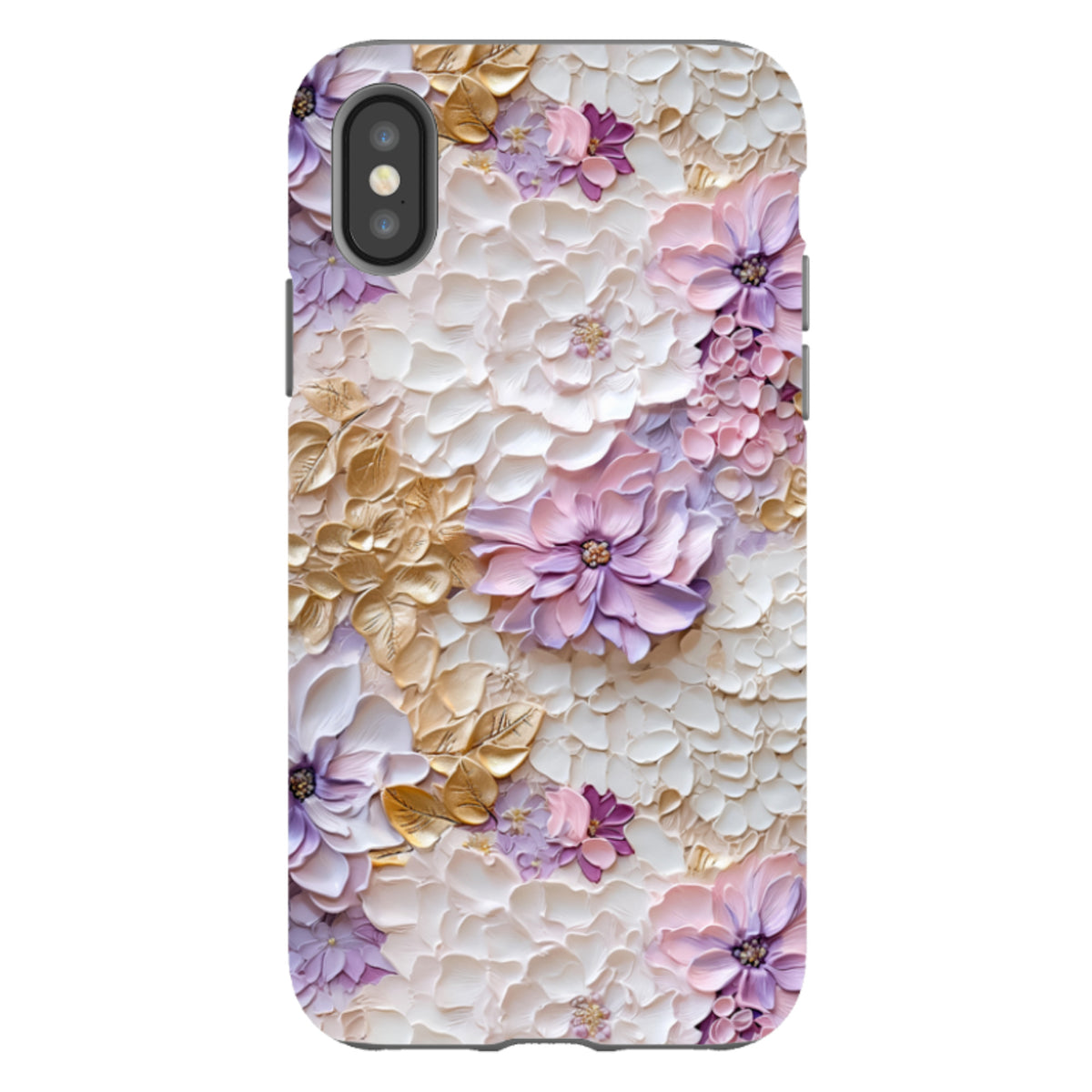 iPhone Tough Case -Gold & Mauve