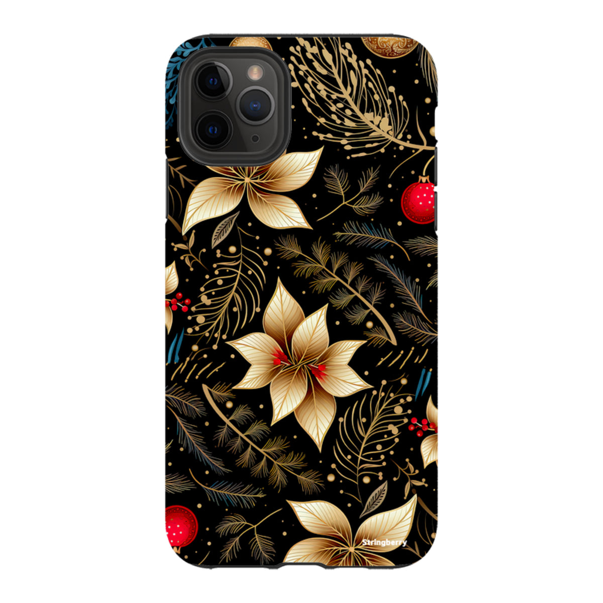 iPhone Tough Case - Golden Winter Floral