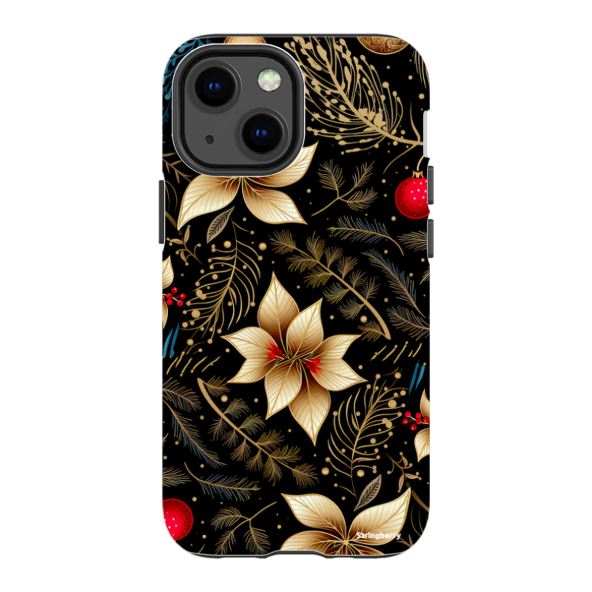 iPhone Tough Case - Golden Winter Floral