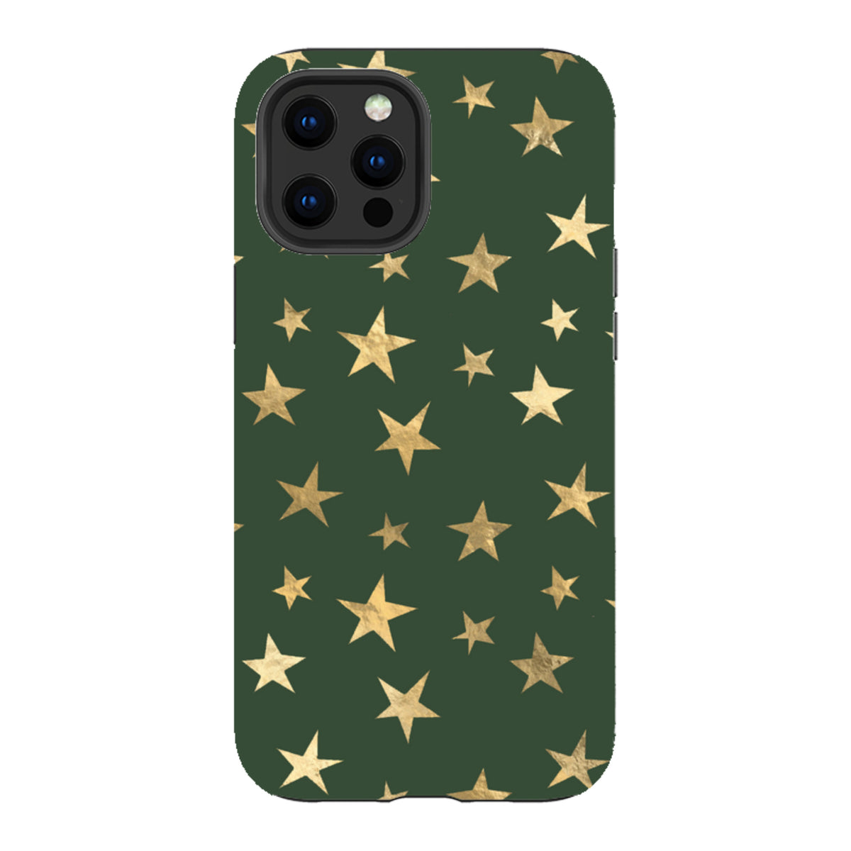 iPhone Tough Case - Green and Gold Stars