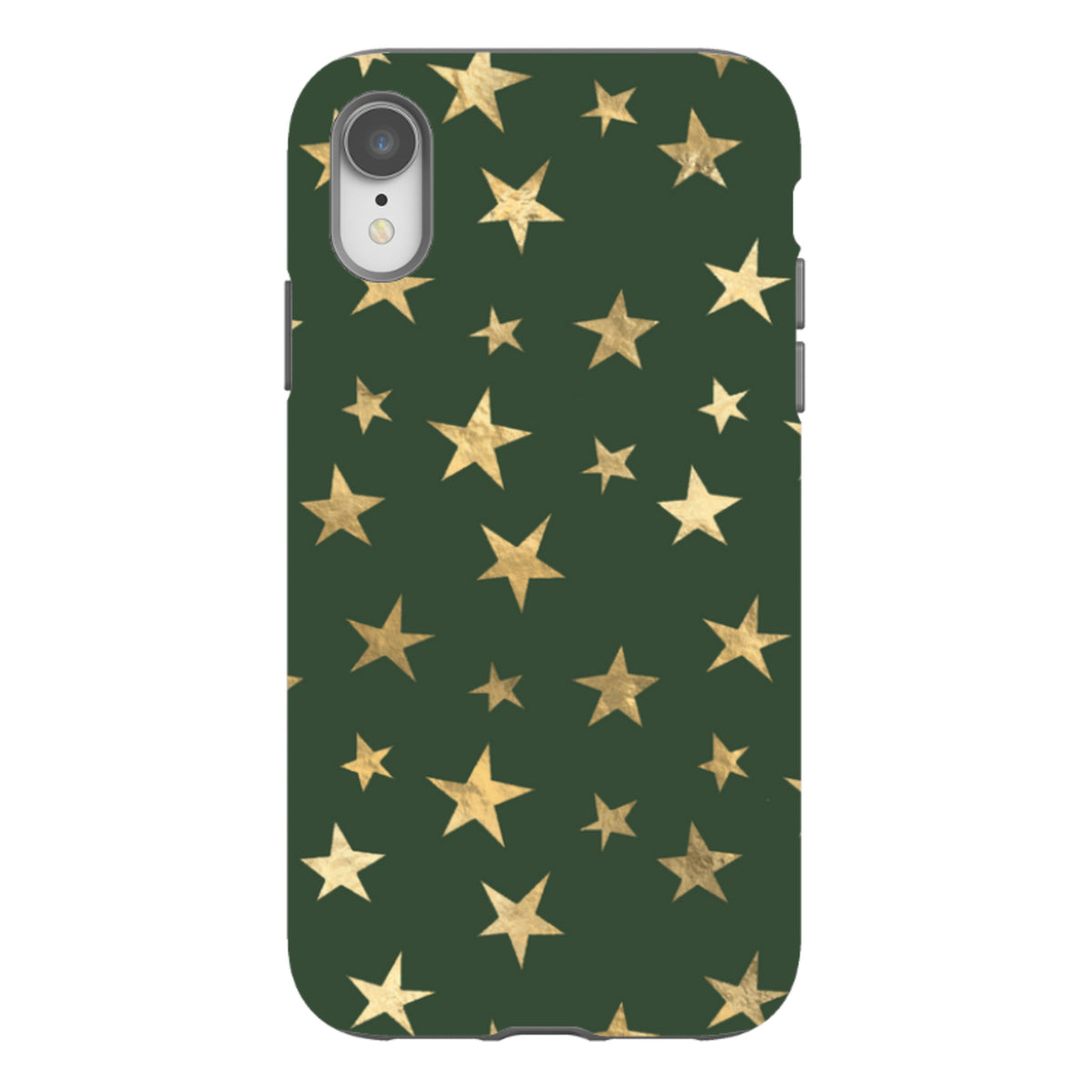 iPhone Tough Case - Green and Gold Stars