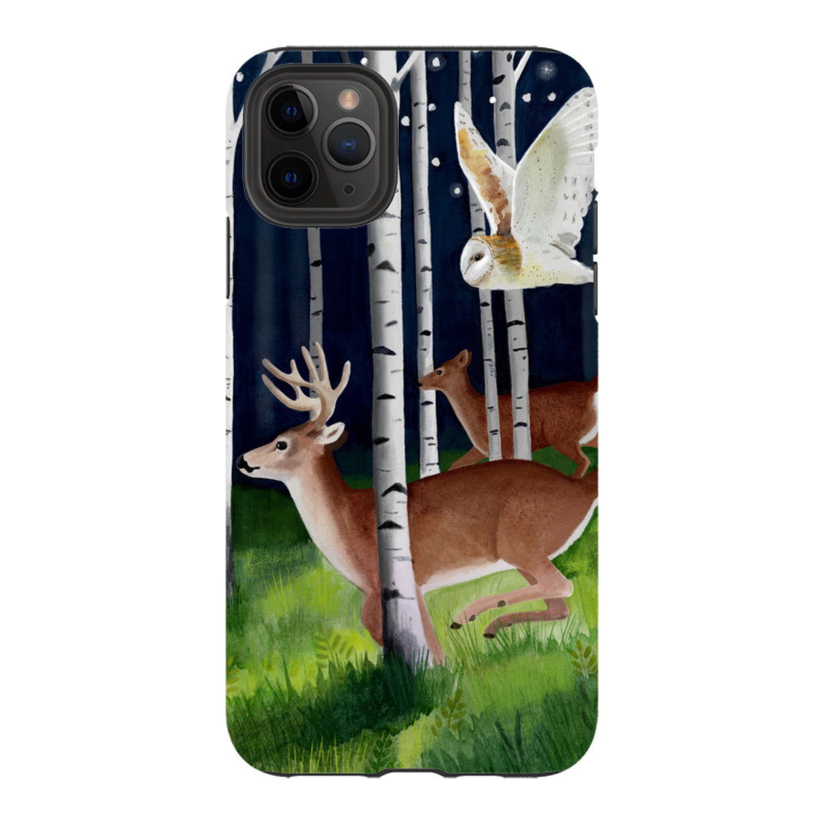 iPhone Tough Case - Green Forest By Bex Parkin
