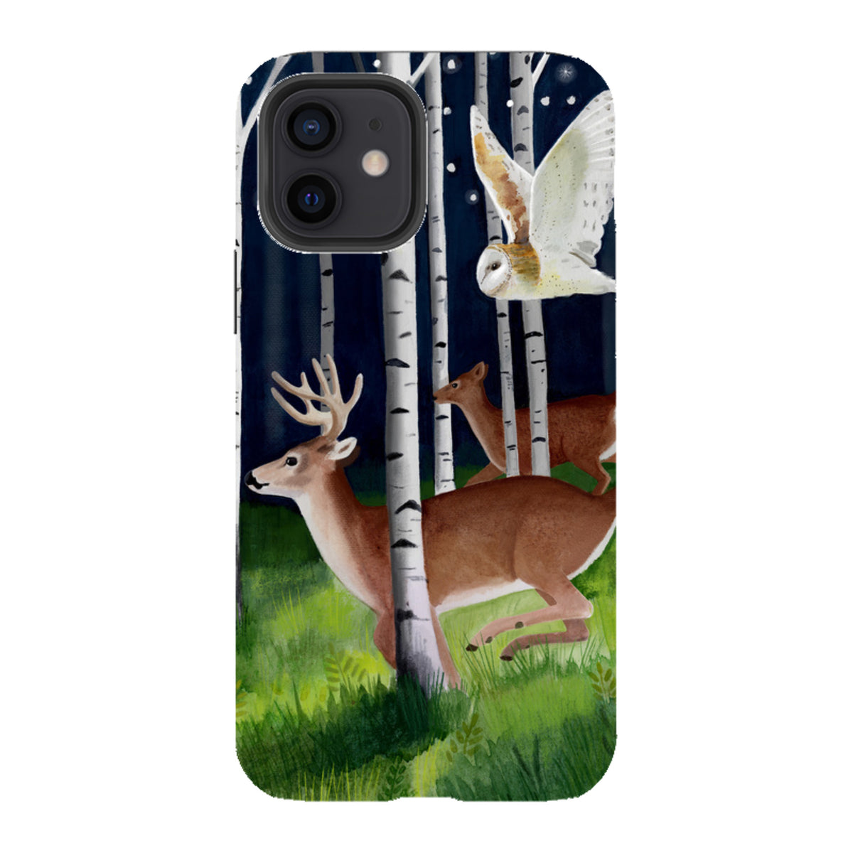 iPhone Tough Case - Green Forest By Bex Parkin