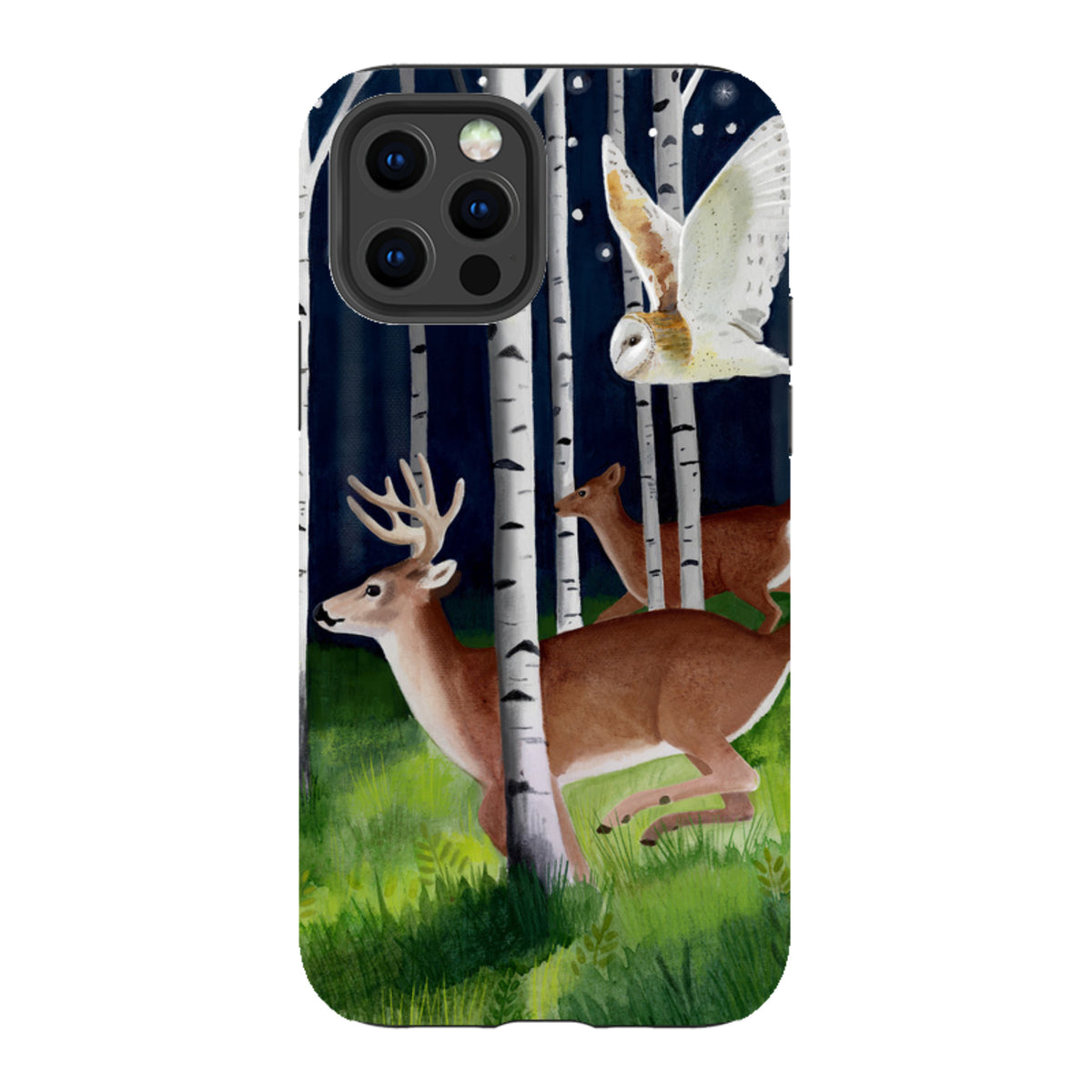 iPhone Tough Case - Green Forest By Bex Parkin